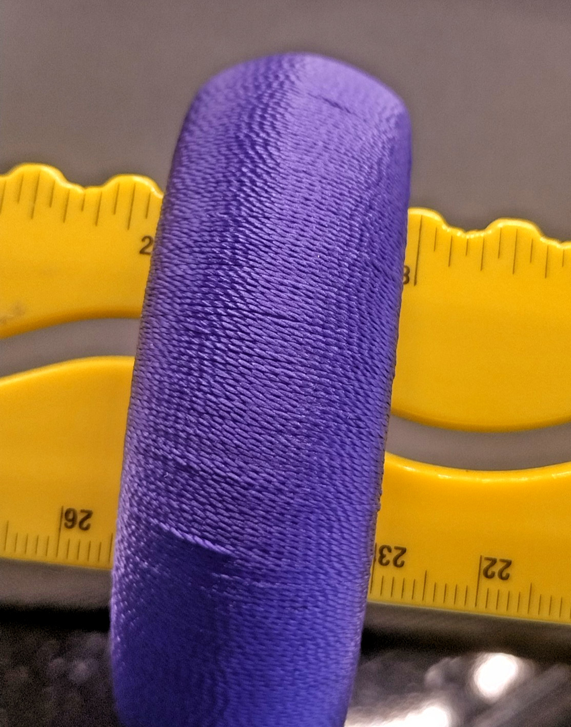 Purple Thread Wrapped Bangle Statement Bracelet R… - image 5