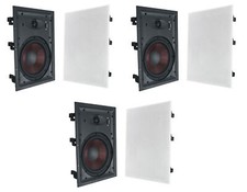 6 Rockville WA858 8" In-Wall Home Speakers w Kevlar Woofer Silk Dome Tweeter
