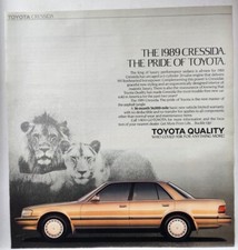 1988 Toyota Cressida Sedan Retro Original Print Ad 80's
