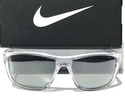 NEW NIKE ADRENALINE Clear Grey MAX Optics Silver Mirror Lens
