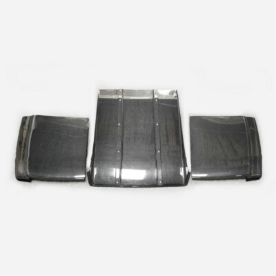 For Mitsubishi Evolution EVO 5 V Type Carbon Fiber Rear Diffuser Under Spoiler