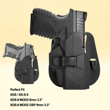 XDS9 XDS40 Holster OWB Fit Springfield Armory XDS 9 MOD2 OSP XDS 40 9mm Holder