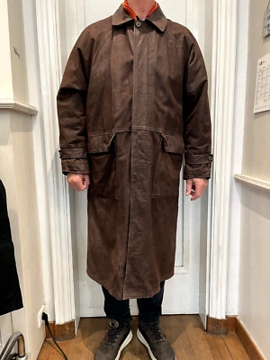 manteau long marlboro classics cuir gras - Photo 1/4