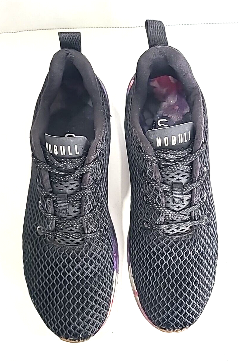 Nobu  No Bull NOBULL Black Space Floral Low Top Mesh Trainer Shoes