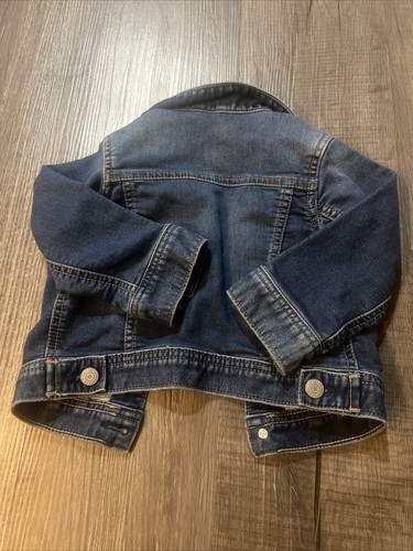 Baby GAP 18/24 months Denim Jacket Stretch Preppy Classic Cute EUC - Picture 5 of 5