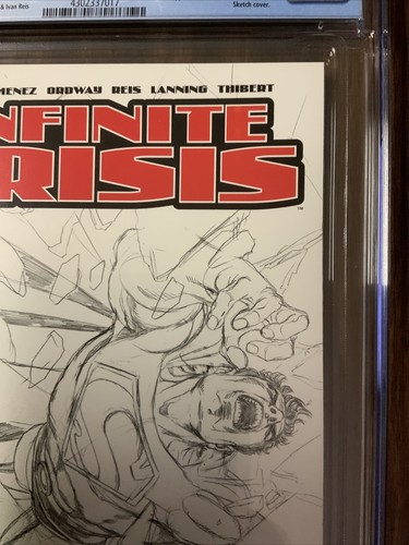 Infinite Crisis #5 2nd Print Sketch Variant CGC 9.8 1st Full New Blue Beetle - Picture 6 of 11