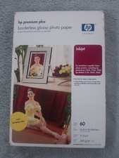 NEW & UNUSED HP Premium Plus Photo Paper, Glossy, 4x6, 60 Sheets
