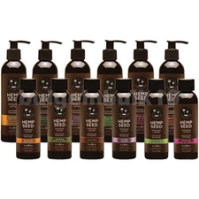 Earthly Body Hemp Seed Moisturizing Massage Lotion - Choose Scent & Size