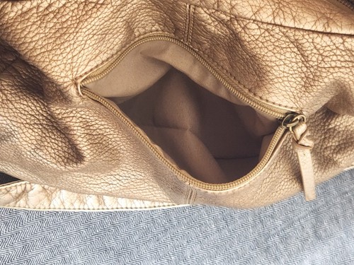 NWOT Bueno Gold Slouchy Shoulder Bag - Picture 9 of 10