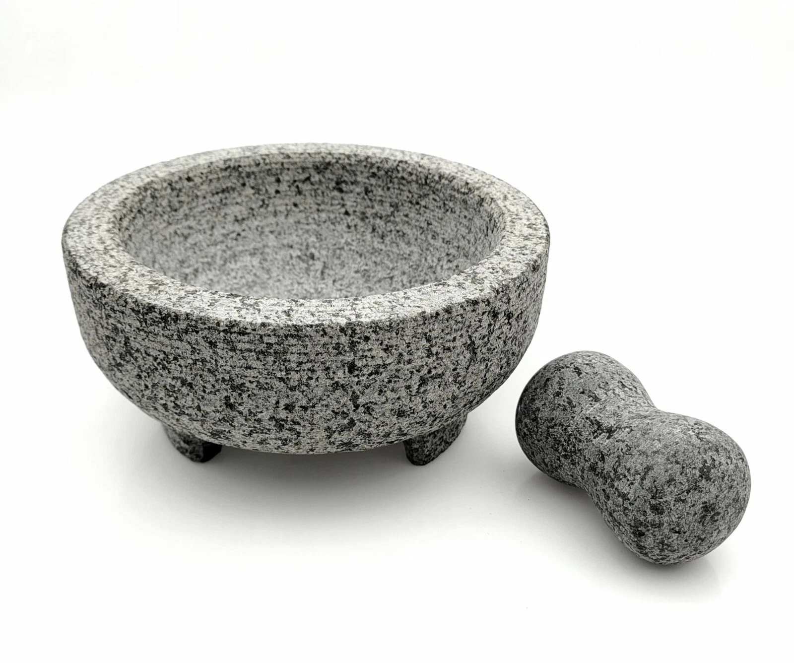 Mortar and Pestle 8 Inch 4 Cups Unpolished Gray Granite Molcajete
Opens in a new window or tab