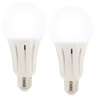 Luminea 2er-Set High-Power-LED-Lampen E27, 23 Watt, 2.400 Lumen, 6.500 K