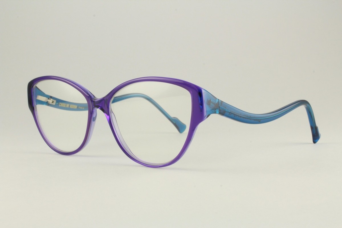 Authentic Caroline Abram Queen IV 208 Purple Blue 54mm Frames