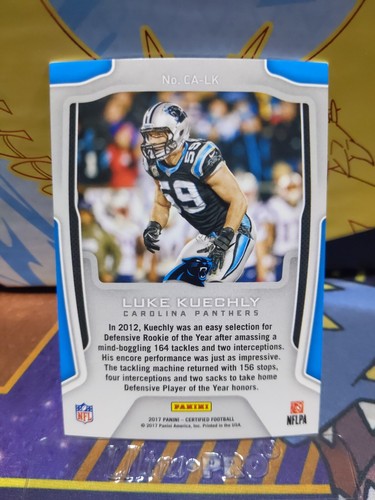 Luke Kuechly 2017 Realizzazioni Certificate CA-LK Panthers /50 Blu Raro Dpoy π₯ - Foto 4 di 4