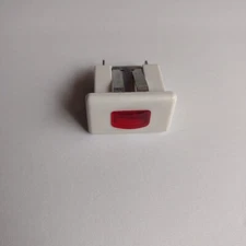 Carling 125-250v Rectangular Panel Mount Indicator Light White With Red Lens