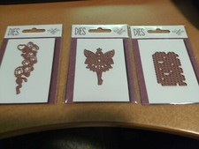 3X CUTTING DIES FOR SCRAPBOOKING/CIRCA 3X2.5 INCH NEW J935 ALSO FOR MACHINE