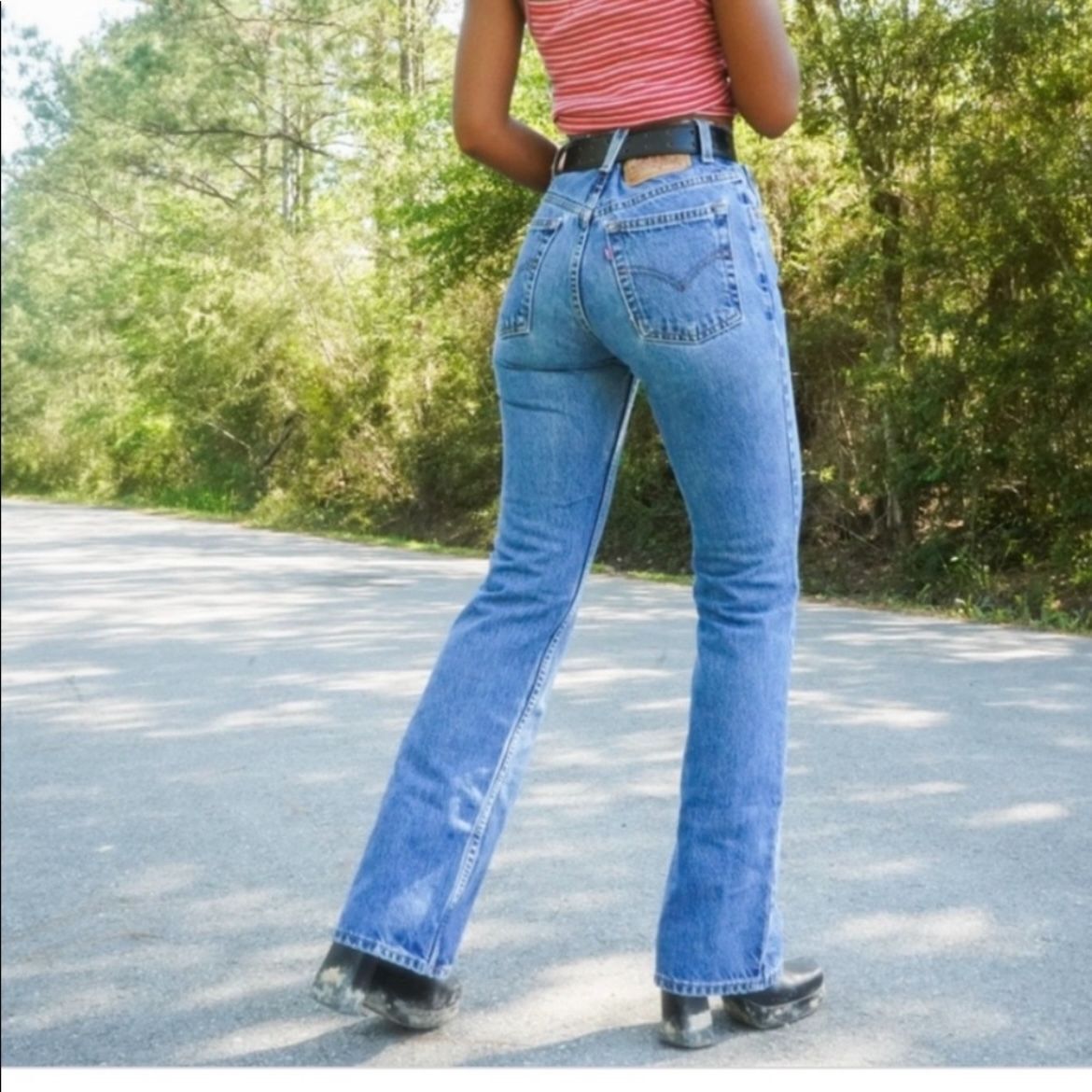 90s usa製 Levi's 517 Boot cut flare denim Vintage 90's Levi 517 Slim Fit Boot Cut Jeans Low Rise Size