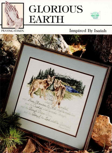 Praying Hands Cross Stitch Pattern Booklet Wolf Deer Eagle Inspired by Isaiah - Picture 1 of 2