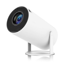 HY300 Mini Portable Projector, 4K 1080P with Dual-Band WIFI6 5G Wireless 5.0 ...