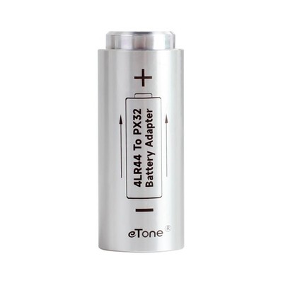 eTone Battery Adapter 4LR44 to PX32 HM-4N for Antique Camera Yashica silver 