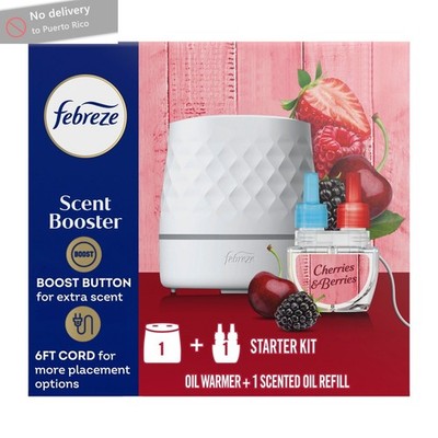 PLUG Scent Booster Starter Kit, Oil Diffuser+Cherries&Berries