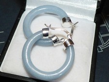 Kolczyki anielskie naturalne błękit nowe