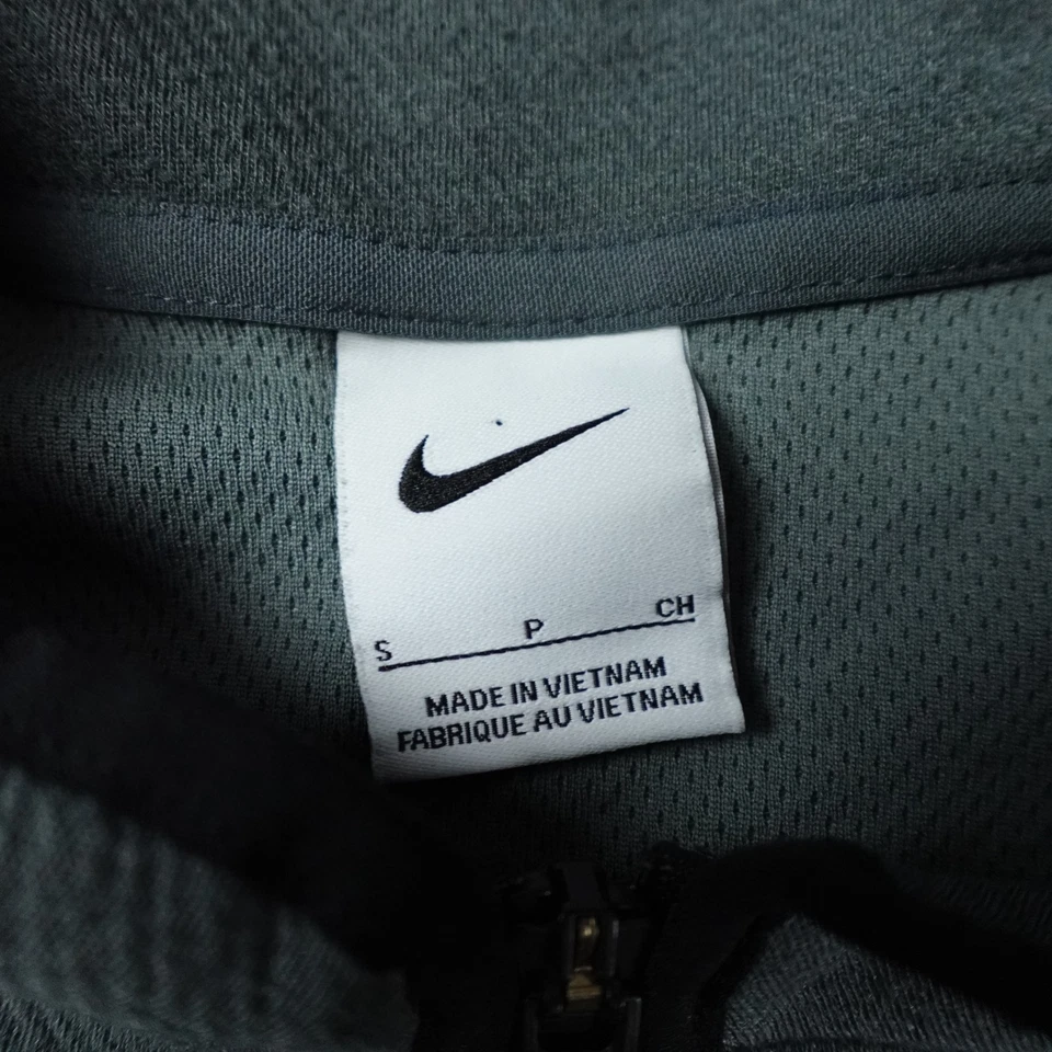 Pullover Phoenix Suns 1/4 Cremallera Para Hombre Pequeño Nike NBA Gris Equipo Emitido Logo Foto 4 de 4