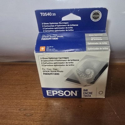 EPSON T054020 2 PACK GLOSS OPTIMIZER CARTRIDGES R800/R1800 PRINTERS