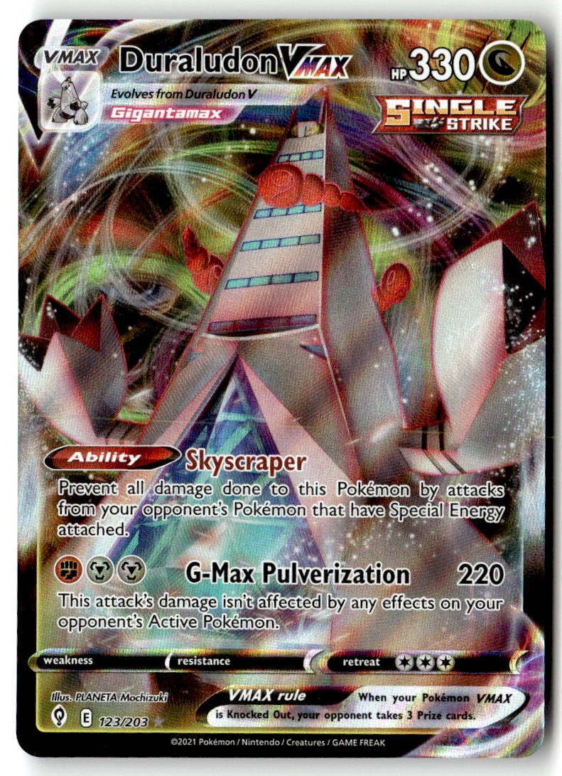 Duraludon VMAX 123/203 Holofoil - SWSH07 - PTCG - NM