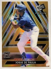 2024 Press Pass Premium Josue De Paula Gold Reflector 8/10 Dodgers