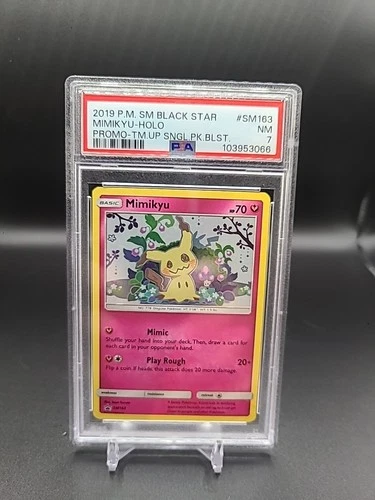 2016-19 Pokemon SM Black Star Promos Mimikyu Holo #SM163 PSA 7