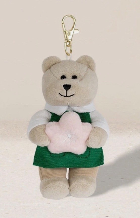 Starbucks 2026 Spring Bearista KEYCHAIN Bear Cherry Blossom