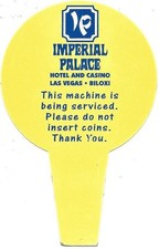 Imperial Palace Casino - Las Vegas, NV - Paper Slot Machine Flag Insert