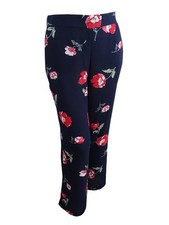 Nine West Women's Floral-Print Wide-Leg Pants
