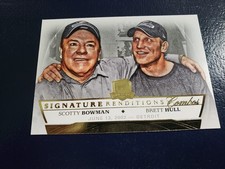 Scotty Bowman Brett Hull Signature Combos 2017-18 UD The Cup Blank Back