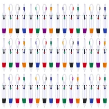 Retractable Shuttle Pens with Buckle Clip 4 in 1 Multicolored Ink Nurse Ballp...