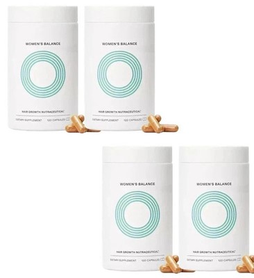 4 Pack Women's Balance Growth Hair Supplements Premium,Ages 45 and up 120 Capsul