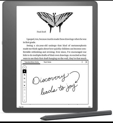 Amazon Kindle Scribe (16GB), with Premium Pen - Tungsten