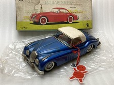 Bandai BC Bandaiya Jaguar XK150 Coupe Tin Toy Friction Made in Japan 1960s