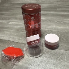 NCLA BEAUTY PEPPERMINT MOCHA LIP TREATMENT DUO SCRUB, BALM & SCRUBBER NIB