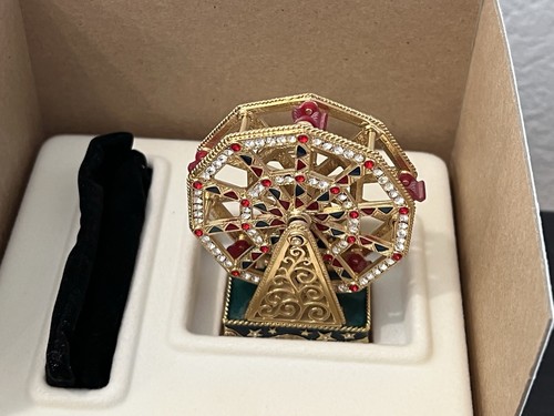 Estee Lauder Ferris Wheel Pleasures Solid Perfume Compact Bob Conte Signed - Picture 8 of 15
