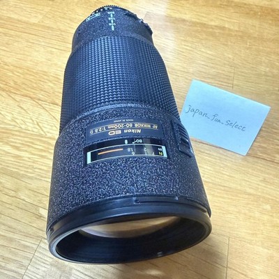 Nikon AF NIKKOR 80-200mm F2.8 D ED Black Zoom Lens F-Mount Telephoto