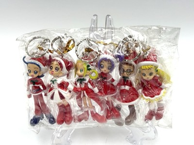 Ojamajo Doremi Schlüsselanhänger Figur Weihnachten Weihnachtsmann Full Set Banpresto # RH