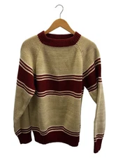 【US Duty Included】Richman Brothers 70s Knit Sweater (Thick) XL Acrylic Border (S