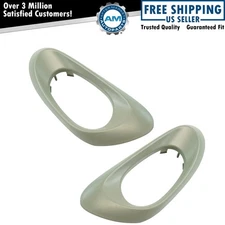 Inside Interior Door Handle Bezel Textured Gray Rear Pair Set for Trailblazer