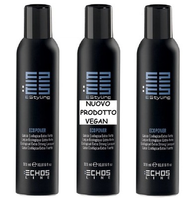 ECOS ECOPOWER ECO-FRIENDLY LACQUER 3X320ML EXTRA STRONG PROFESSIONAL