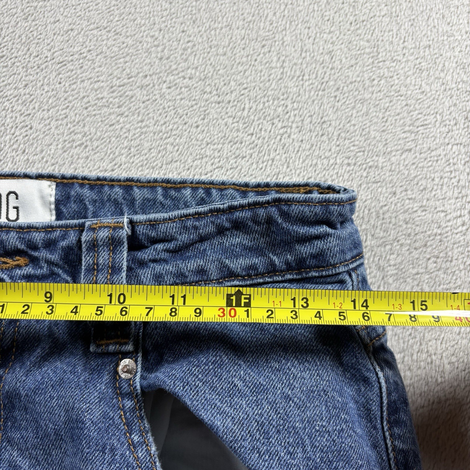 BDG Carpenter Double Knee Women's Size 27 Blue Jeans Y2K Paint Distress #1A