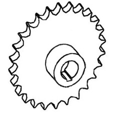 Unloading Auger Drive Sprocket fits International fits Case IH 1660 187331C1