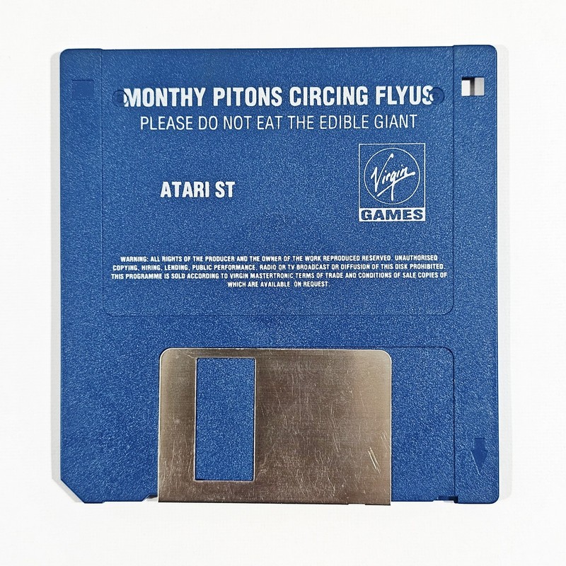 Retro Computer Game ATARI ST 520 1040 31/2" Disc MONTY PYTHON'S FLYING CIRCUS 1990