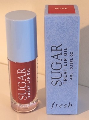 Fresh Sugar Treat feuchtigkeitsspendendes Hochglanz-Lippenöl in Rosé Soft Rosy Pink 4 ml Neu in OVP