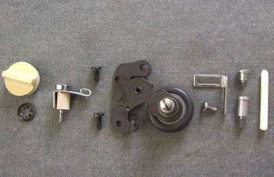 Singer Stylist 533 Sewing Machine Bobbin Winder, Spool Pin, & Misc. Parts.